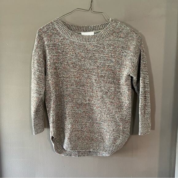 Jessica Simpson Women’s S Heathered Knit Earthy Sweater 3/4 Sleeve, Small - Picture 2 of 11